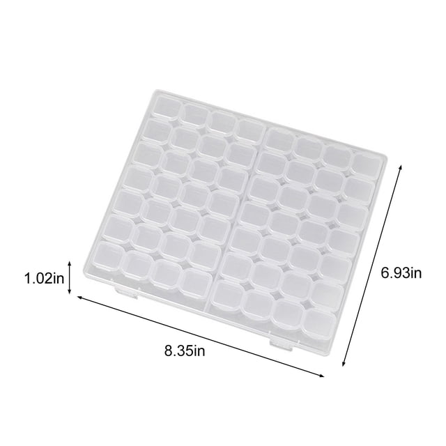 Lksixu Boîte de Rangement Transparente pour Bijoux, Boîte de Rangement pour Boucles d'Oreilles et Bagues, Boîte de Rangement pour Bijoux, Boîte de Tri Portable, Organisateurs et Rangement