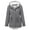 Gray, variant on B91xZ Winter Coats for Women Hooded Cardigan Open Front Coat Outwear with Pockets,Brown 4XL