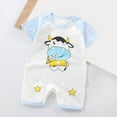 thumbnail image 2 of KPOPLK Baby Boy Fall Outfit Mamas Boy Embroidery Jumpsuit Long Sleeve Crewneck Romper Boy Winter Clothes(Blue,6-12 Months), 2 of 4