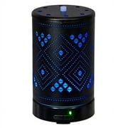 Aromar Metal Charm 100 mL Ultrasonic Aroma and Essential Oil Diffuser (Black)