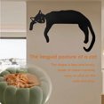thumbnail image 2 of Decoración de esquina de puerta con forma de gato negro divertido, adorno de moda Simple, decoración creativa para puerta, 1 Uds., 2 of 5