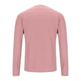 thumbnail image 4 of BSDJILFG Mens Tee Shirts Fall Casual Sports Workout T-Shirt Gym Training Pullover Tops Solid Color Long Sleeve V-Neck Blouses Winter ,S-5XL, 4 of 8