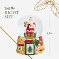 thumbnail image 7 of Spode Christmas Tree Santa Clause Winter Wonderland Snow Globe, Plays Soothing Music - Durable Dolomite, Personalized Collectible Holiday Gift - Great for Christmas, Weddings, Home Décor, 7 of 7
