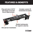 thumbnail image 2 of CURT 60685 Double Lock EZr Gooseneck Hitch, 2-5/16-In. Flip-Over Ball 30K, Compatible with Select Ford F-250, F-350 Super Duty, 2 of 6