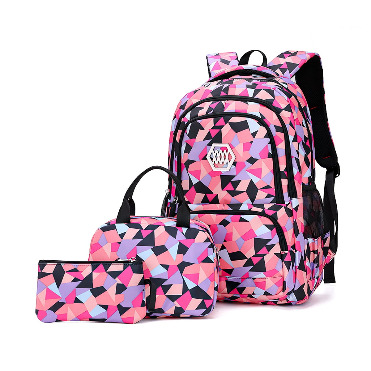 Kadyn 3 Piece Backpack Sets, Backpack Lunch Box Combo with Lunch Bag and Pencil Bag for School, Black Kadyn 3 Piece Backpack Sets, Backpack Lunch Box Combo with Lunch Bag and Pencil Bag for School, Black