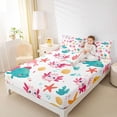 thumbnail image 4 of Castle Fairy Cute Salamander Bed Sheets for Kids,Kawaii Axolotl King Sheets, 4 of 7