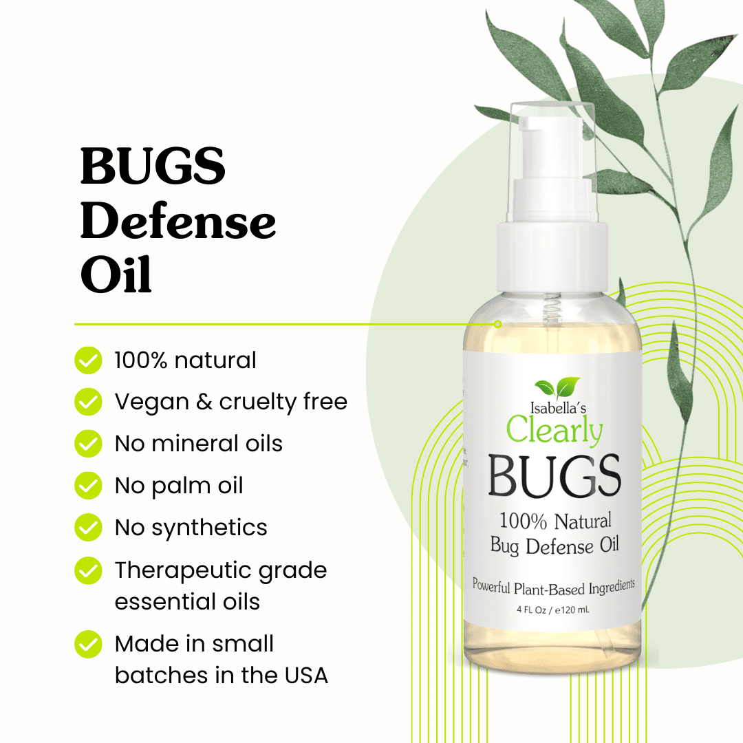 Clearly BUGS, Natural Bug and Insect Repellent | 100% Natural Essential Oil Blend Made in USA (4 oz)