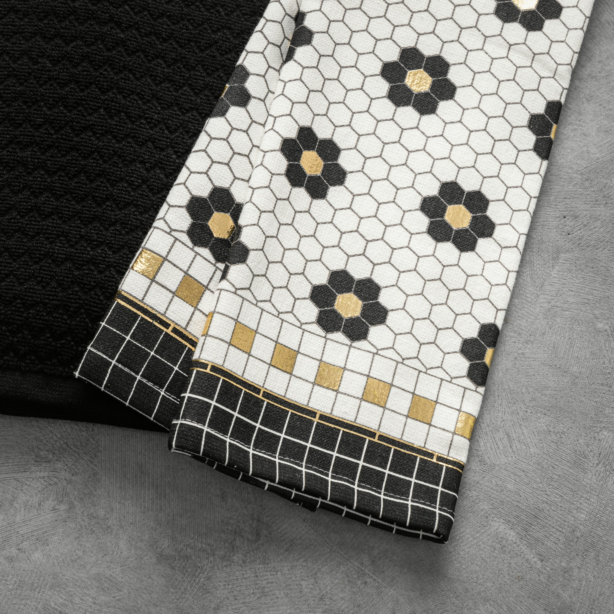 Thyme & Table Penny Tile 4-Pack Kitchen Towel Set