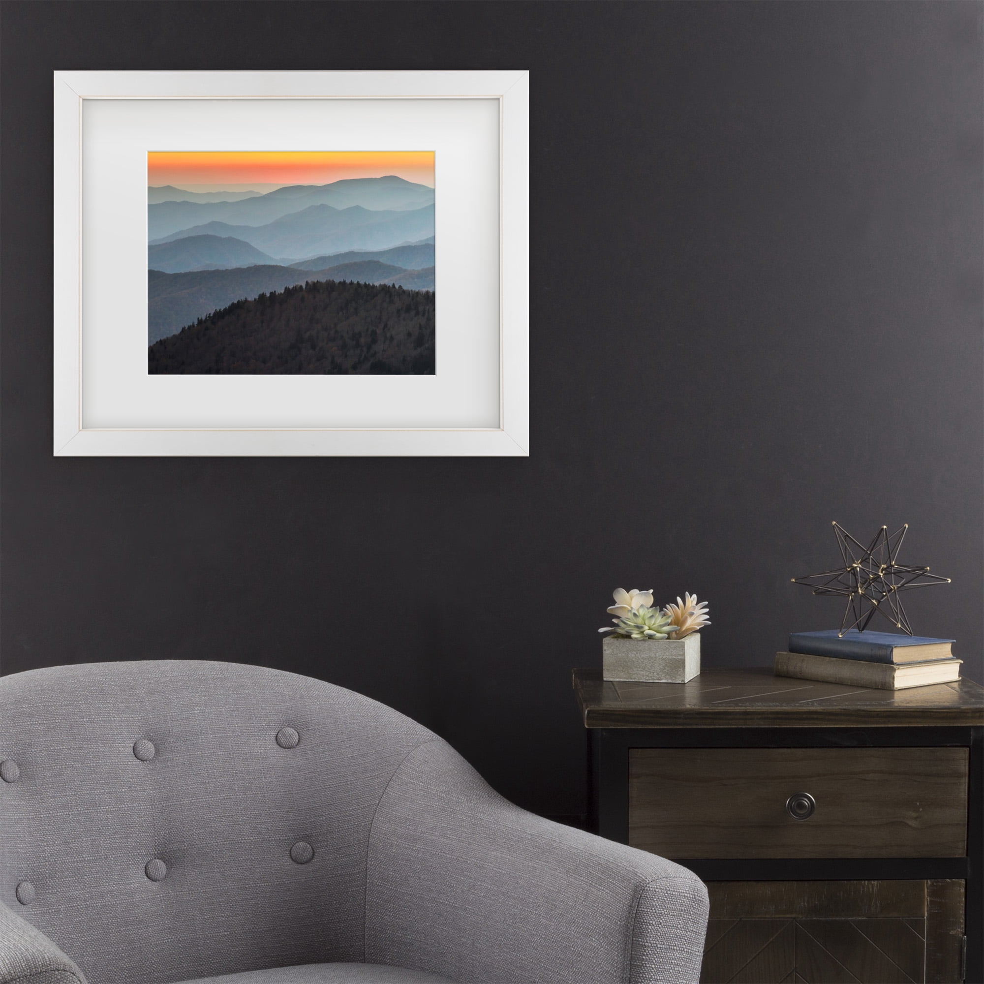 Trademark Fine Art 'Great Smoky Sunset' Canvas Art by Pierre Leclerc