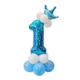 thumbnail image 2 of GUOOL 19set Aluminium Film Balloon Shower Balloon Number Sign Balloon for Birthday Number 1, 2 of 6