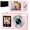 Pink, variant on Mini 4K Digital Camera With Double Screens Flash Light For Kids And Travel