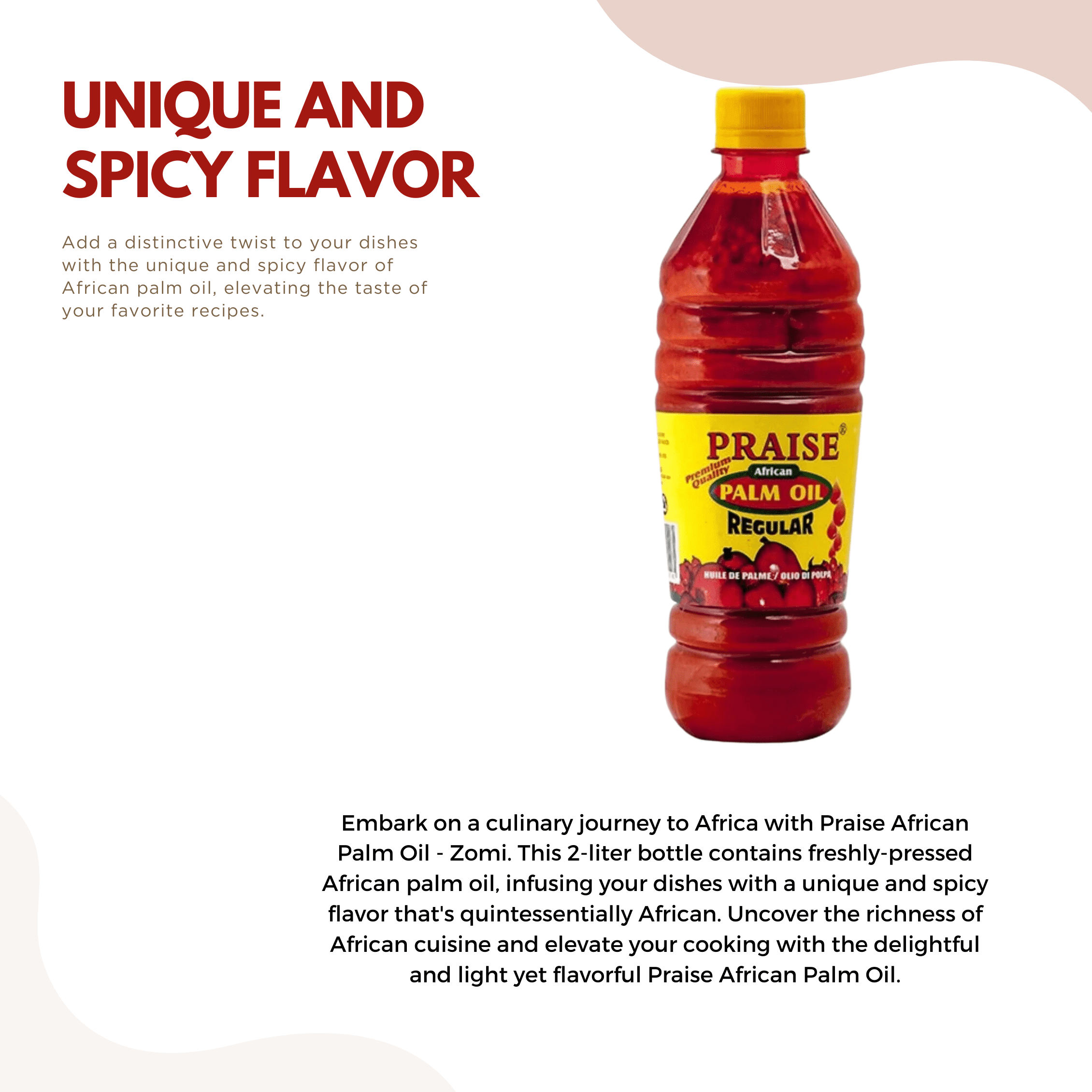 Praise Palm Oil-500ml (Regular)-Elevate Your Cooking with Praise Palm Oil