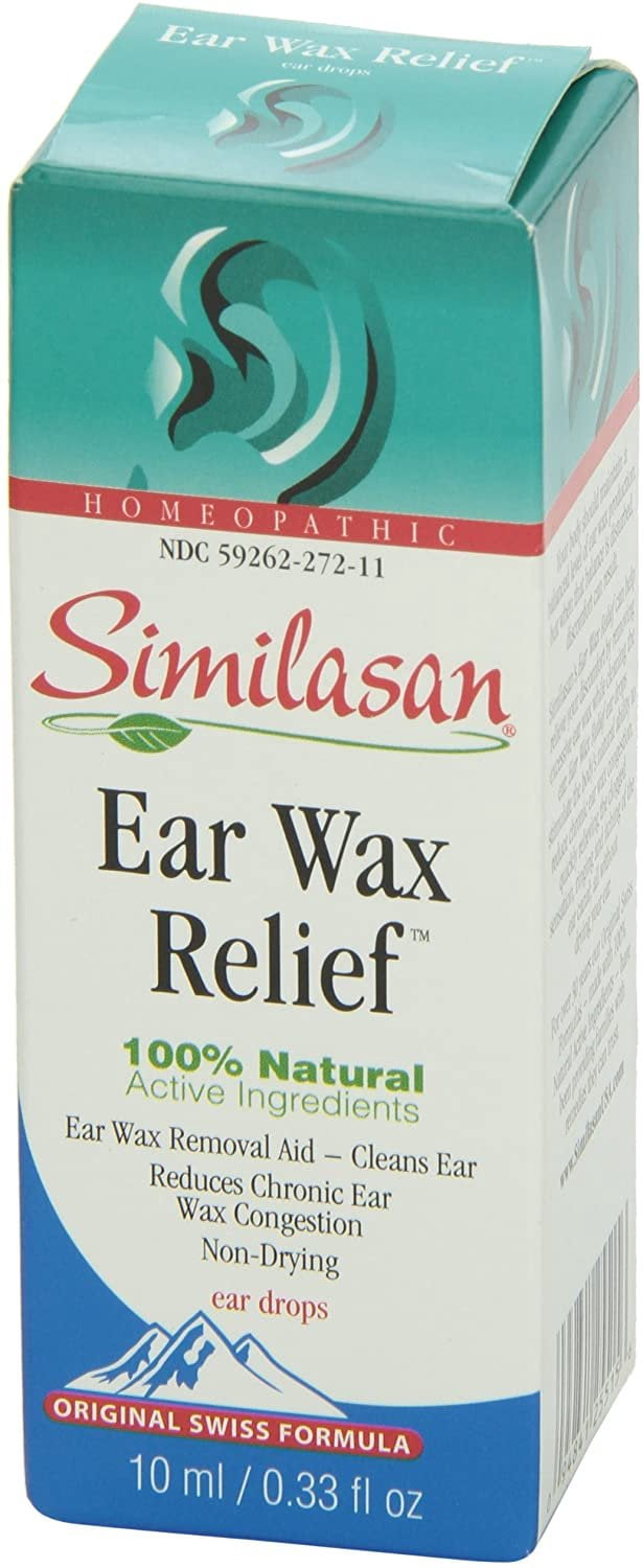 Similasan Ear Wax Relief Multi-Symptom Drops Swiss Formula, 0.33 oz, 5-Pack