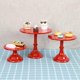 thumbnail image 3 of Metal Iron Cake Stand Round Pedestal Dessert Holder(Red S), 3 of 5