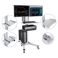 thumbnail image 6 of PC Computer Cart Workstation with Power Strip 2-Monitor, Black, 6 of 10