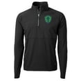 thumbnail image 2 of Men's-Cutter & Buck Black/ Seattle Sounders FC Adapt Eco Knit Hybrid Recycled Raglan Quarter-Zip Top, 2 of 3