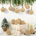 thumbnail image 6 of 15 Pcs Velvet Christmas Balls Bulk Flocked Christmas Tree Ball Ornaments Plastic Xmas Decorative Hanging Ornaments(Light Khaki,3.15 Inch), 6 of 12