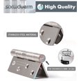 thumbnail image 3 of 3pcs 4 inch matt door hinge, 3 of 5