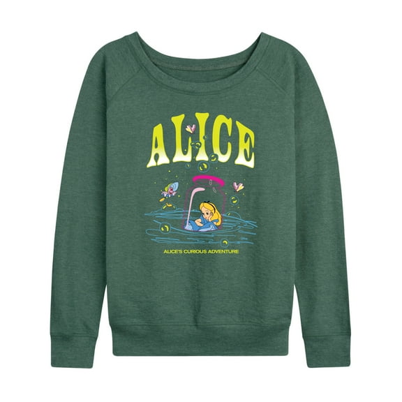 Alice In Wonderland - Alice In Bottle - Women's Lightweight French Terry Long Sleeve Shirt