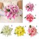 thumbnail image 2 of Plantas Artificial Flor Ramo Seda Decoración Boda Casa Colco Ramo de la boda, 2 of 8