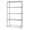 Chrome, variant on Quantum Storage WR86-2460BK-5 Wire 5 Shelf Starter Kit, Black - 24 x 60 x 86 in.