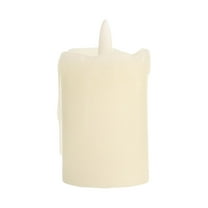 Cinvoph Flameless LED Candles with Realistic Flickering Flame Battery Powered Decor for Valentine’s Day Anniversary Wedding Long Lasting for Porch Indoor Outdoor 2"x2"x3"