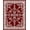 Red, Pattern 3, variant on ODIKA 3x5 Machine Washable Non-Slip Area Rug, Nomadic Bazaar Labyrinth Maze Decorative Artistic Pathway High Traffic Rug, Brown, 586352