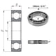 thumbnail image 4 of Ofertas Únicas 6217 Rodamientos de Bolas de Surco Profundo 85x150x28mm P5 Tipo Abierto Rodamientos Lubricados 1 Pc Rueda de Coche Scooter Patineta Tono Plateado Universal, 4 of 6