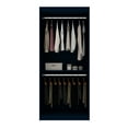thumbnail image 4 of Manhattan Comfort Mulberry 35.9 Open Double Hanging Modern Wardrobe Closet with 2 Hanging Rods in Tatiana Midnight Blue 161GMC4, 4 of 8