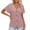 Pink, variant on T Shirts for Women 2026 Summer Short Sleeve V Neck Button Down Loose Dressy Casual Office Work Tshirt Blouse
