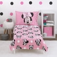 thumbnail image 7 of Disney 4-Piece Minnie Mouse Blushing Minnie Toddler Blanket and Bedding Set, 7 of 7