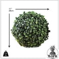 thumbnail image 3 of WHW Grammercy Artificial Box Wood Ball, Lush Green Topiary, Globe, 11 inches, 3 of 6