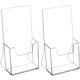 thumbnail image 1 of Soporte para folletos MaxGear, acrílico, 10 cm, plástico transparente, paquete de 2, 1 of 8