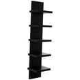 thumbnail image 3 of Elodie 5 Layer Wall Display Organizer Wood Vertical Design Multifunctional Space Saving Black, 3 of 8