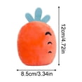 thumbnail image 2 of Cute Fruit Shaped Plush Squeaky Dog & Cat Toys Interactive Crinkle Sound Pet Chew Toys with Catnip or Squeaker Option Soft Stuffed Puppy Teething Toys, 2 of 5