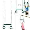 thumbnail image 4 of Barra de columpio trapecio Cola con anillos de gimnasia, 4 of 8