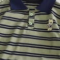 thumbnail image 3 of YEPGAR Toddler Boy Summer Short Sleeve T Shirts Color Block Embroidery Baby Graphic Tees For Boys (Green, 4-5 Years), 3 of 3