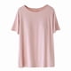 thumbnail image 2 of Pijama de manga corta para mujer, de moda, de color liso, con almohadilla para el pecho, sin aros de acero, ropa interior inferior, pijama de manga corta, top de algodón para mujer, 2 of 5