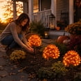 thumbnail image 3 of Lighted Artificial Maple Topiary Tree with Ground Spike，Waterproof LED Fall Foliage Decor for Garden Pathway，Halloween Thanksgiving Outdoor Indoor Display,1 Piece, 3 of 6