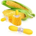 thumbnail image 4 of JANYUN 5 Pairs Corn Cob Holders Stainless Steel Fork Skewers for Corn On The Cob BBQ Tools Yellow, 4 of 7