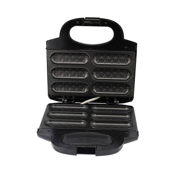 yeacher Electric Hot Dog Maker Corn Dog Waffle Stick Maker Sausage Machine Non-stick Coating Cook 6 Hot Dogs At a Time EU Plug