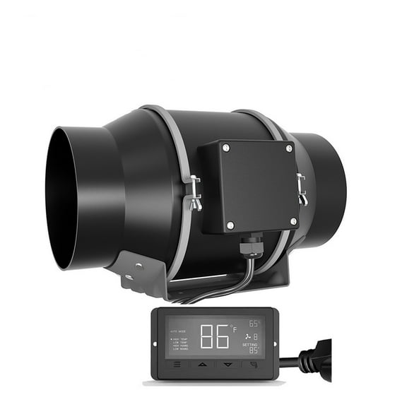 Smart Sensor Inline Fan 6 Inch DC Heat Recovery Ventilation Fan Exhaust Inline Duct Fan