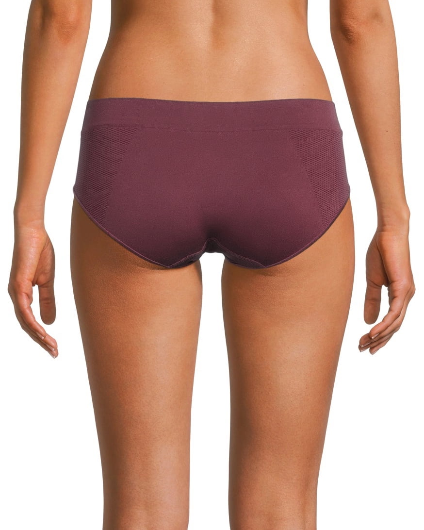 Reebok Women's Underwear - Seamless Hipster Briefs 5 Pack, Size Small,  Grey/Pink/Black 