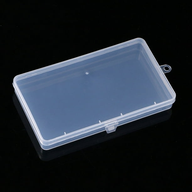 1 X New Small Plastic Transparent With Lid Collection Container Case  Storage Box 