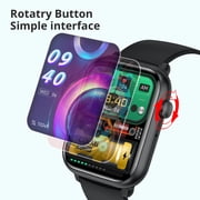 COLMI C80 Smart Watch Men Bluetooth Calling 1.78 inch Amoled Full Touch Fitness Tracker IP68 Waterproof Smartwatch Black