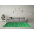 thumbnail image 3 of Ahgly Company Indoor Round Oriental Green Industrial Area Rugs, 4' Round, 3 of 4