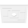 thumbnail image 2 of Ekena Millwork CMP28KX-05000 28 Po OD x 5 Po ID Carré Knox Architectural Grade PVC Contemporain Médaillon de Plafond, 2 of 4