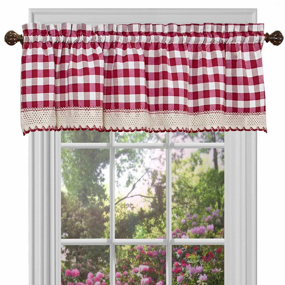 Classic Buffalo Check Curtain Valance Achim