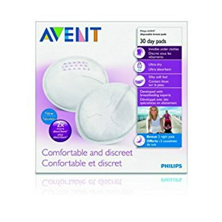Contoured Disposable Breast Pads - Philips Avent Day Disposable Breast Pads, 60 Count