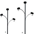 thumbnail image 2 of Langgg Triple Tree Topper Noir Élégant Support en Fer Structure Stable Restaurant Noir 60cm, 2 of 2